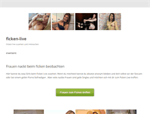 Tablet Screenshot of ficken-live.org